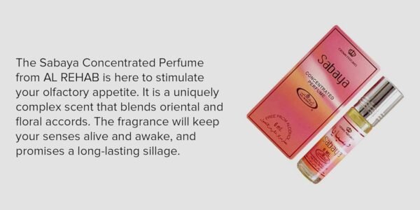 Al Rehab Sabaya Concentrated Perfume Rollerball 6 ML/0.20 (Unisex) - Image 4
