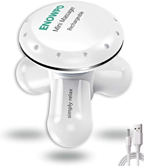 Handheld Mini Massager Hand Held Rechargeable Electric Full Body Personal Massager Deep Tissue Percussion Muscle Pain Relief for Neck, Back, Shoulder, Hand Massage Tools Cordless Massagers Vibrating - Image 2