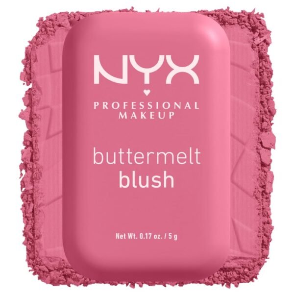 NYX PROFESSIONAL MAKEUP Buttermelt Powder Blush, Fade and Transfer-Resistant Blush, Up to 12HR Make Up Wear, Vegan Formula - For The Butta - Image 12