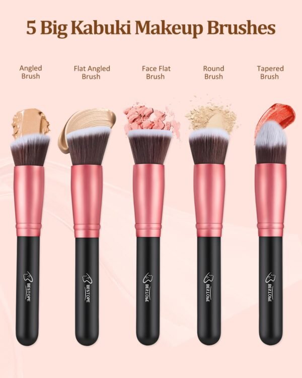 BESTOPE PRO Makeup Brushes 16 Pcs Makeup Brush Set, Blending Brush for Foundation, Premium Synthetic Powder Concealers Makeup Brushes for Eyes and Face, Eye Shadows Brushes, Eyeliner Make Up Brushes - Image 3