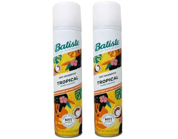 Batiste Dry Shampoo, Tropical Fragrance, Refresh Hair and Absorb Oil Between Washes, Waterless Shampoo for Added Hair Texture and Body, 6.73 OZ Dry Shampoo Bottle - Image 2