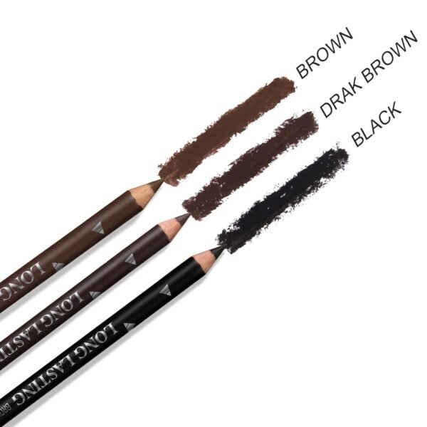 12 Pcs Dark Brown Eyebrow Pencil Eyeliner Makeup，Soft Textured，Easy to Color，Waterproof，Long Lasting Eyebrow Tint Pen for Fills in Sparse Areas and Gaps Create a Natural Eye Brow - Image 8