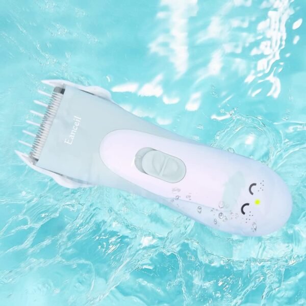 Baby Hair Clippers, Ceramic Blade Electric Kids Hair Trimmer, Ultra-Quiet Cordless Rechargeable Waterproof Haircut Kit for Kids & Adult - Image 8