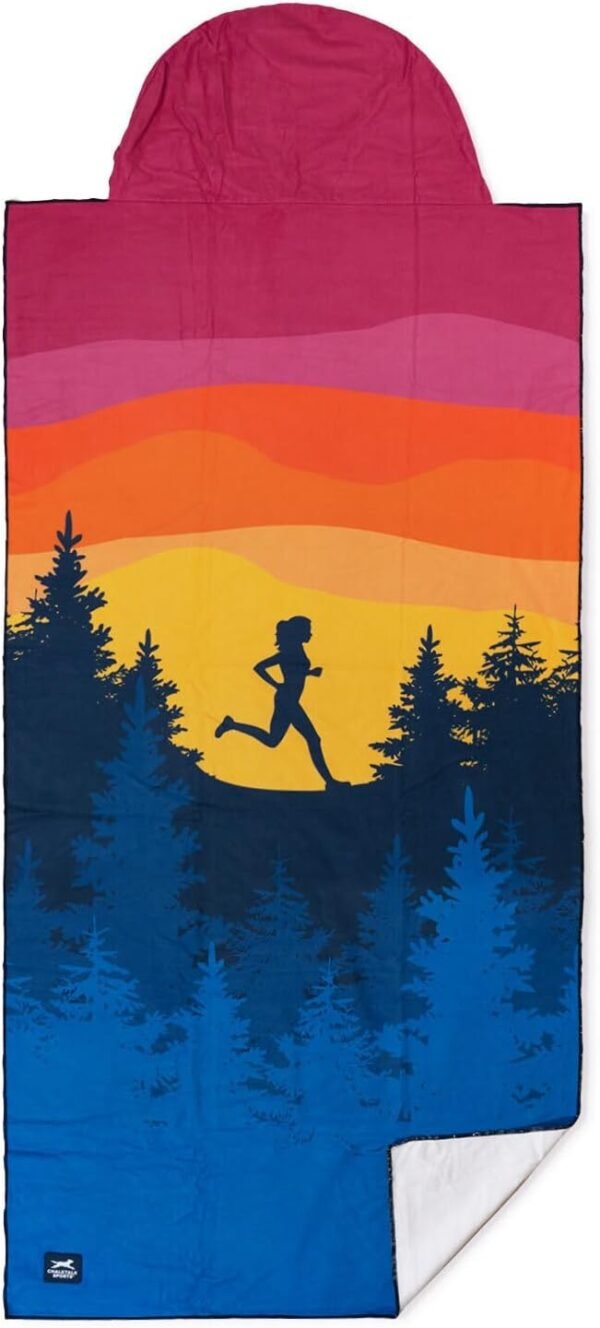 Gone For a Run Running Performance Hooded Seat Cover Towel | Happy Hour - Image 2