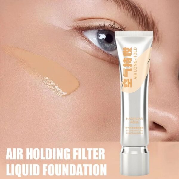 30g Air Holding Filter Liquid Foundation Waterproof Liquid Foundation Full Coverage Moisturizing Concealer Oil Control Nude Makeup Foundation Long-Lasting Waterproof BB Cream - Image 3