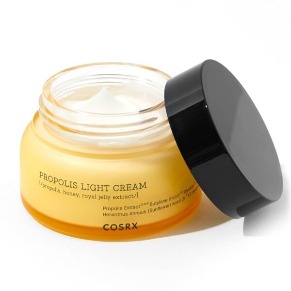 COSRX Full Fit Propolis Light Cream, 2.19 Fl.oz / 65ml, Propolis 64.5%, Hydrating Daily Day and Night Moisturiser, Korean Skin Care, Not Tested on Animals, Paraben Free - Image 2