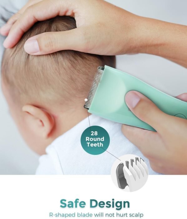 Baby Hair Clippers, Quiet & Dual-Mode Hair Cutting for 0-12, Waterproof Rechargeable & Cordless Hair Trimmer for Infant Toddler & Kids - Image 5