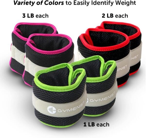 Gymenist Water Proof Ankle Weights With Adjustable Strap Great For Swimming And All Water Sports Activities - Image 6