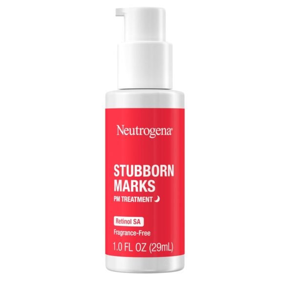 Neutrogena Retinol SA, Stubborn Marks PM Treatment, Face-Exfoliating Treatment to Help Reverse the Look of Post-Acne Marks & Uneven Skin Tone, Non-Comedogenic, PM Treatment, unscented, 1.0 Fl Oz - Image 8
