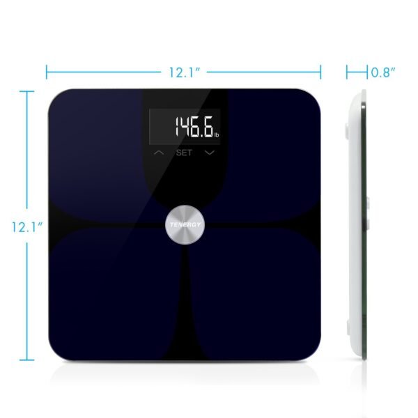 Tenergy Vitalis Body Fat Scale, High Precision Smart APP Scale, BMI Scale, Wireless Bluetooth Body Scale with Large Display, Digital Weight Scale Max Weight 400 LBS, Compatible w/iOS/Android - Image 6