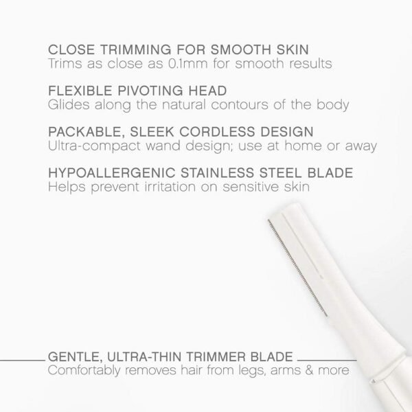 Panasonic Full Body Hair Removal for Women, Portable Sleek Design, Gentle for Bikini, Underarm, Legs Areas, Pink, 1 Count (Pack of 1) - Image 3
