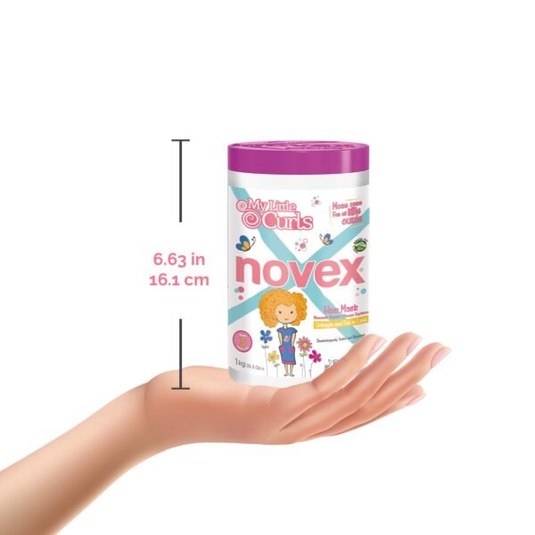 Novex Conditioner for Curly Hair, Deep Conditioning Hair Masks 1kg/35oz (My Little Curls Hair Mask, Hydration & Softness, Infused with Natural Ingredients and Aloe Vera, 35 oz) - Image 8
