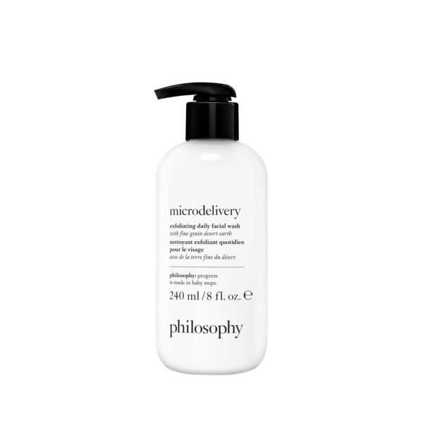 philosophy microdelivery exfoliating daily facial wash - with fine grain desert earth & gentle amino acids - scrubs away impurities & dead skin cells to alleviate dryness and rough texture - Image 2