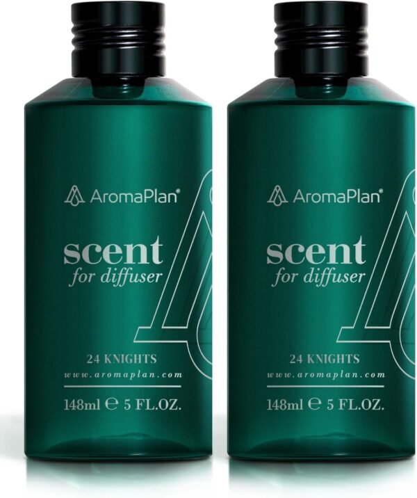 Aromaplan Hotel Scents 24 Knights 5 Fl Oz (2 Pack), Luxury Aroma & Hotel Fragrance Diffuser Oil- Hotel Diffuser Oil for Aromatherapy- USA Made, Bigger Bottle, Bolder Aroma & Longer Lasting - Image 2