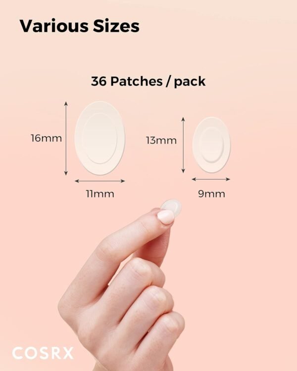 COSRX Master Patch Intensive | Oval-Shaped Hydrocolloid Pimple Patch with Tea Tree Oil & Salicylic Acid | Quick & Easy Blemish, Zit, Spot Treatment (90 Patches (Medium, Large), 90, Count) - Image 5