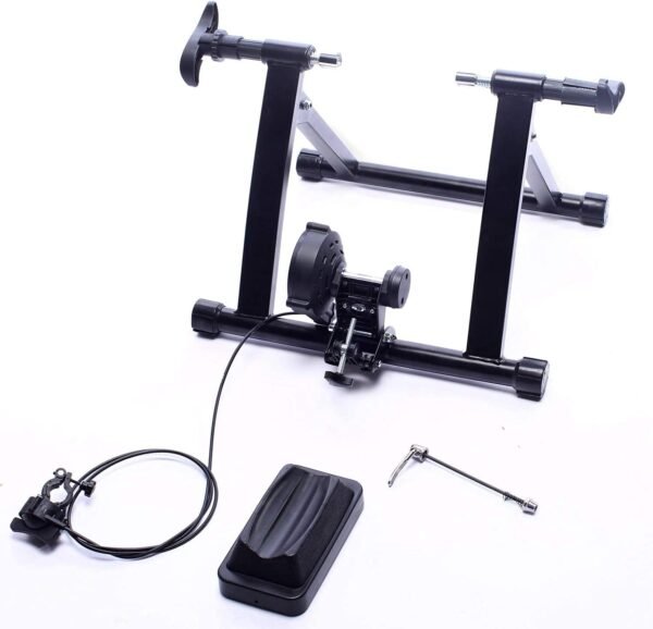 BalanceFrom Bike Trainer Stand Steel Bicycle Exercise Magnetic Stand with Front Wheel Riser - Image 2
