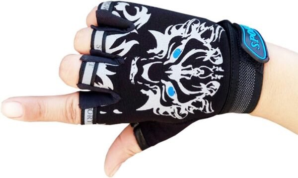 MARZE Cycling Gloves for Kids Children Half Finger Non-Slip Adjustable Sports Gloves Bike Gloves - Image 2
