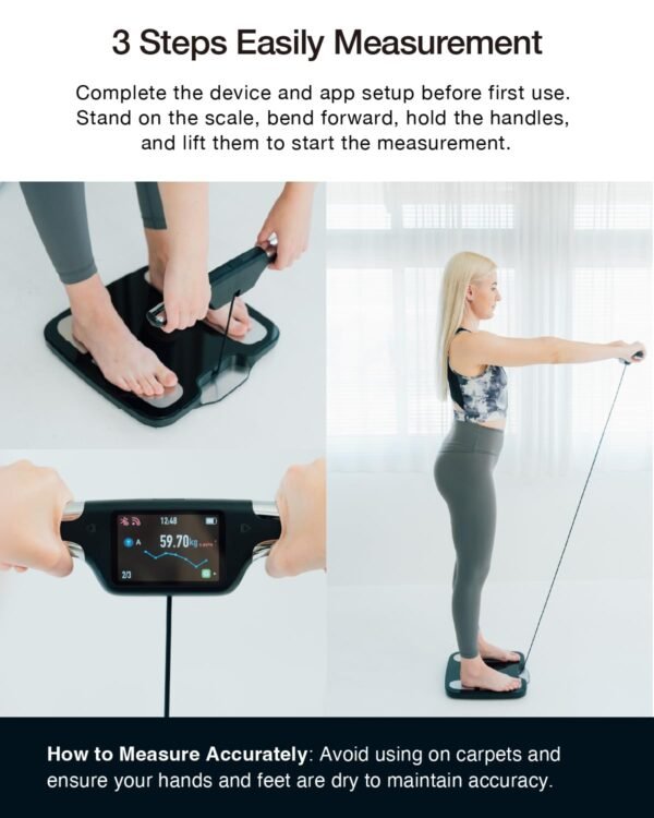 Smart Scale for Body Weight and Fat Percentage, FSA & HSA Eligible, 8-Electrode High Precision Digital Bathroom Scale for BMI, Body Fat, Muscle & Bone Mass, 51 Body Composition with Report - Image 9