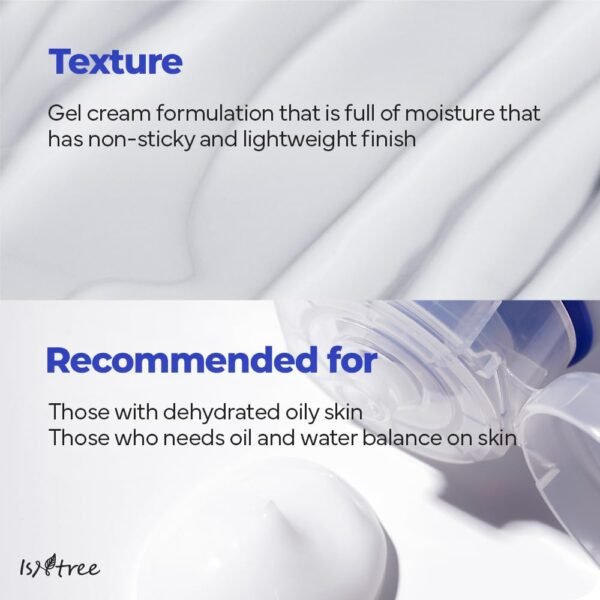 IsNtree Hyaluronic Acid Aqua Gel Cream 100ml, 3.38 fl.oz | Korean Skincare | Lightweight Hydrating Gel | Quick Absorbing Moisturizer - Image 7