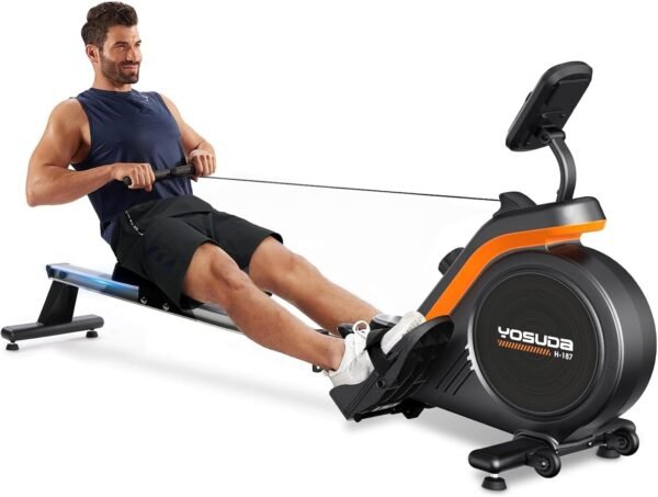 YOSUDA Magnetic Rowing Machine 350lbs Weight Capacity with Bluetooth, Foldable Rower for Home Use - Image 2