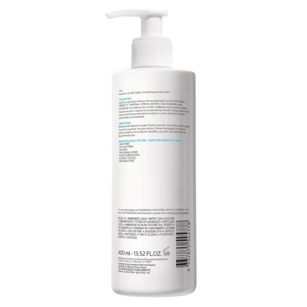 La Roche-Posay Toleriane Hydrating Gentle Face Cleanser, Hydrating Facial Cleanser With Niacinamide + Ceramides, Daily Face Wash For Dry Skin To Normal Skin, Sensitive Skin Tested, Fragrance Free - Image 12