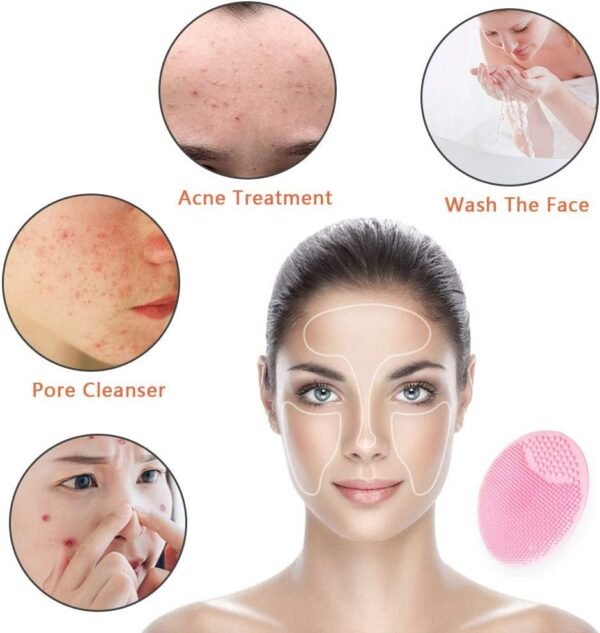 10PCS Silicone Facial Cleansing Brush,Super Soft Face Scrub Clean Brush, Acne Blackheads Removing Handheld Face Scrubber,for Sensitive, Delicate, Dry Skin - Image 6