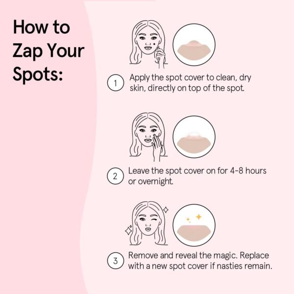 grace & stella Pimple Patches for Face - Cute Hydrocolloid Dots That Help Protect Acne & Reduce Redness - Fun Zit Stickers to Cover Blemishes - Dermatologist-Tested, Vegan (Multishape, 36 Count) - Image 7
