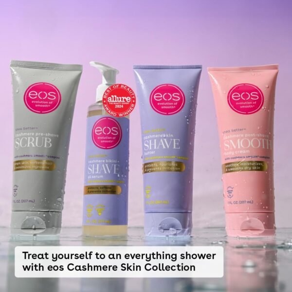 eos Cashmere Skin Collection Post-Shave Smooth Body Cream- Vanilla Cashmere Scented, 72-Hour Hydration, 7 fl oz - Image 3