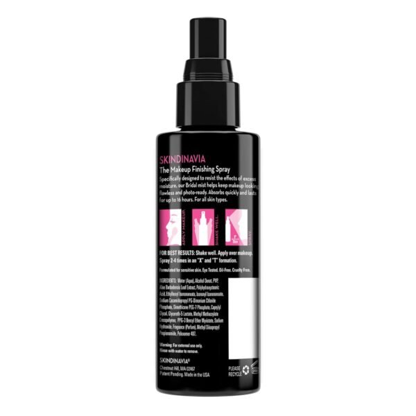Skindinavia Makeup Primer + Makeup Finishing Spray Bridal | Hydrating Spray, Pore Minimizing Primer Mist | Long Lasting, Sweat Resistant & Waterproof Fine Mist Matte Setting Spray, (2 x 4 Fl. Oz.) - Image 10