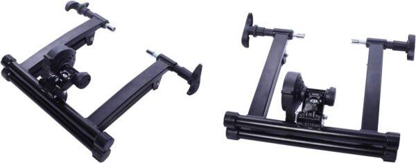 BalanceFrom Bike Trainer Stand Steel Bicycle Exercise Magnetic Stand with Front Wheel Riser - Image 6