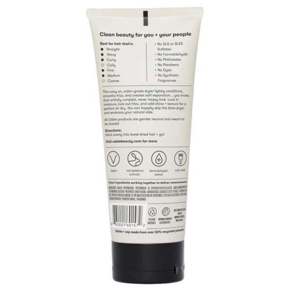 Air Dry Styler, No-Heat Styling Gel to Smooth Frizz, Define and Condition Strands, for Straight, Wavy, and Curly Hair Types, 6 oz - Image 8