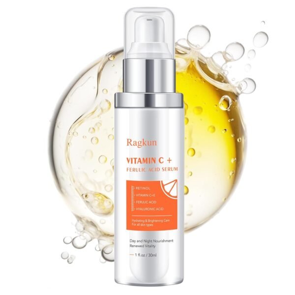 Vitamin C Brightening Serum for Face, CE Ferulic Acid, Super Vitamin C Serum, Hyaluronic Acid Serum for face, Dark Spot Remover for Face Lifting, Firming Anti Aging Wrinkle Serum-1 Fl Oz. - Image 2