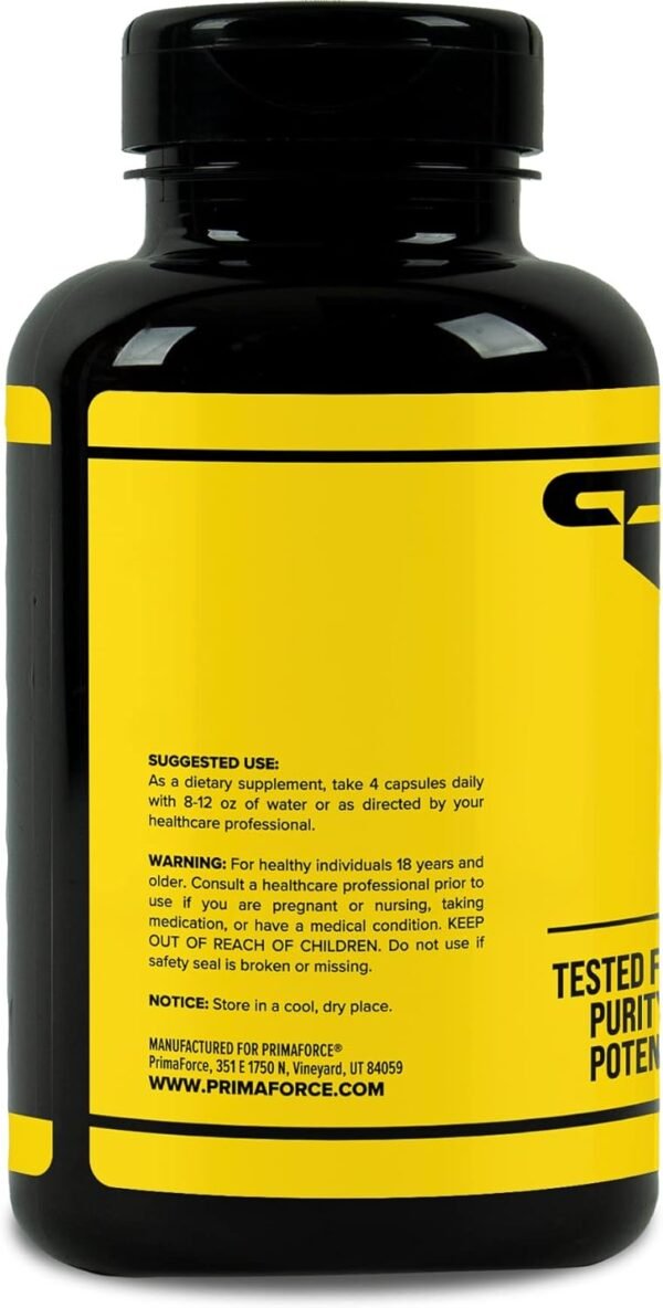 Primaforce Creatine Monohydrate Capsules - 240 Capsules, 3,000mg per Serving, Gluten Free and Non-GMO - Image 4