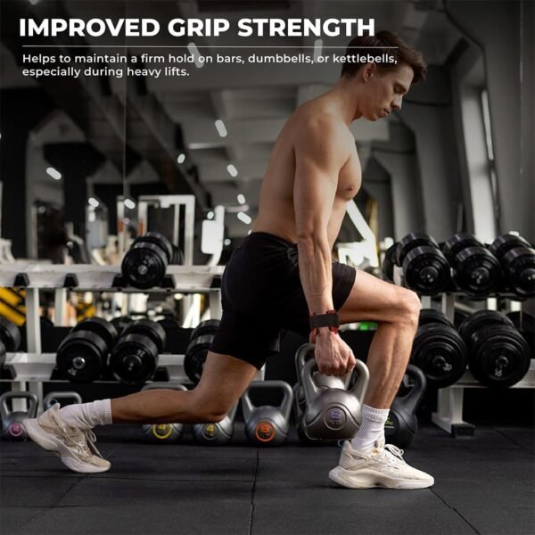 Weight Lifting Grips with Wrist Straps - Non Slip Lifting Straps for Weightlifting, Deadlifting, Powerlifting and Pull Ups, Padded Weight Lifting Gloves with Deadlift Straps for Women and Men - Image 7