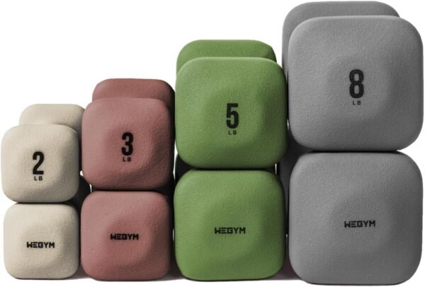 SafeGrip Dumbbells, Anti-Slip, Anti-Roll, Thick Handles, Free Weights, Square Dumbbells for Secure Workouts at Home, Weightlifting, and Personal Training - Image 2
