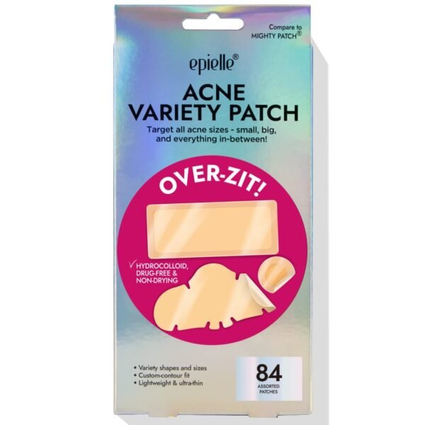 Epielle Over-Zit Acne Variety Patches | 84 Hydrocolloid Acne Pimple Patch for Covering Zits and Blemishes for Full Face (84 Counts) - Image 2