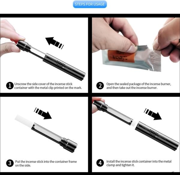Car Air Fresheners Scents Diffuser Vent Clips Perfume Essential Oil sticks Fro Women Men Automotive Fragrance Decoration Accessories(Black) - Image 9
