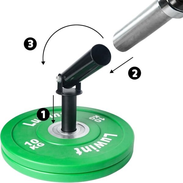 Luwint Landmine Attachments for Olympic Bars, T Bar Row Attachment Solid Steel Handle for Home Gym Workout - Image 9