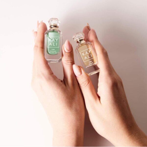 KAYALI Mini Yum Perfume Duo Set 2 X 5 ml (Yum Pistachio Gelato 33 Eau de Parfum Intense and Yum Boujee Marshmallow 81 Eau de Parfum) - Image 4