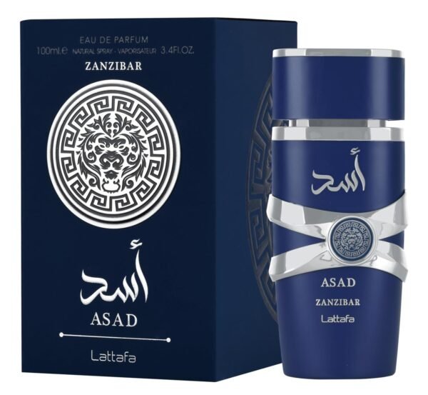 Lattafa Asad Zanzibar for Men Eau de Parfum Spray. 3.4 Ounce - Image 2