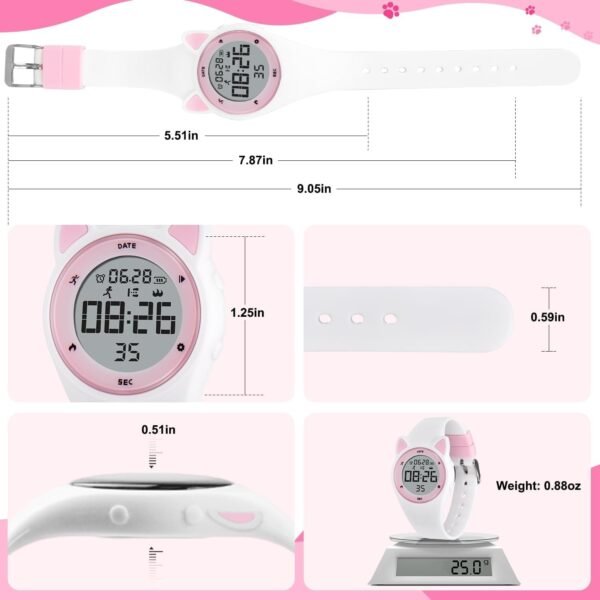 NN BEN NEVIS Kids Watch, Digital Watch for Boys Girls, Sport Watch with Fitness Tracker, Alarm Clock, Stopwatch, No App and Waterproof, Watch for Kids Ages 5-12 - Image 7