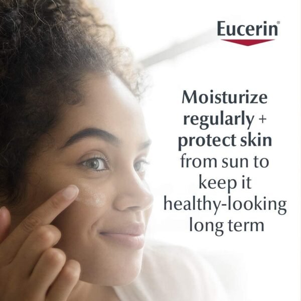 Eucerin Daily Protection Face Lotion with Broad Spectrum SPF 30 Sunscreen, Face Sunscreen Moisturizes and Helps Protect Sensitive, Dry Skin, Fragrance Free, 4 Fl Oz (Packaging May Vary) - Image 9
