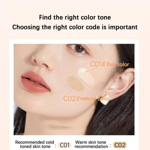 30g Air Holding Filter Liquid Foundation Waterproof Liquid Foundation Full Coverage Moisturizing Concealer Oil Control Nude Makeup Foundation Long-Lasting Waterproof BB Cream - Image 9