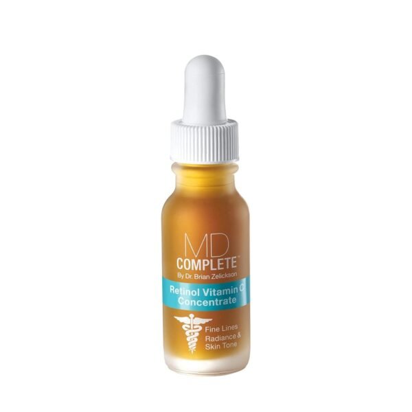 MD Complete Retinol Vitamin C Concentrate Serum | Anti-Aging High Potency Vitamin C Serum | with Retinol, Vitamins C & E, Omega 3-6 & 9, Fruit Seed Extracts 0.5fl oz - Image 2