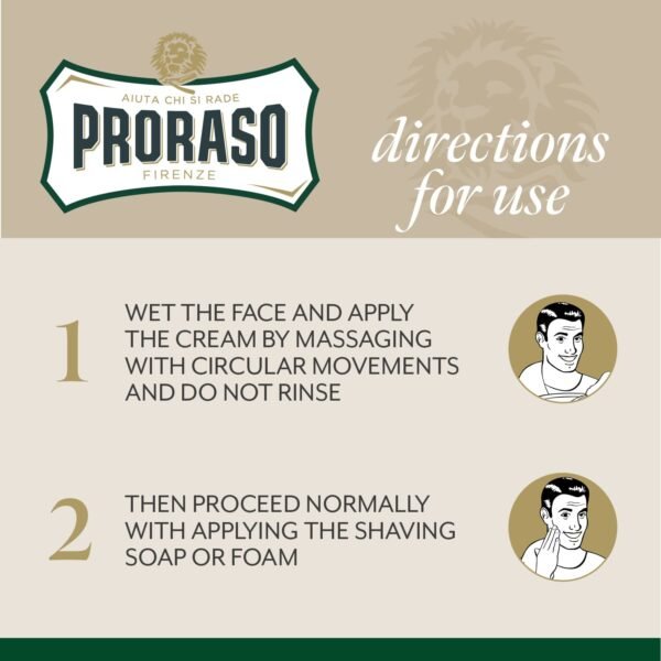 Proraso Pre-Shave Conditioning Cream for Men, Refreshing and Toning with Menthol and Eucalyptus Oil, 3.6 oz - Image 4