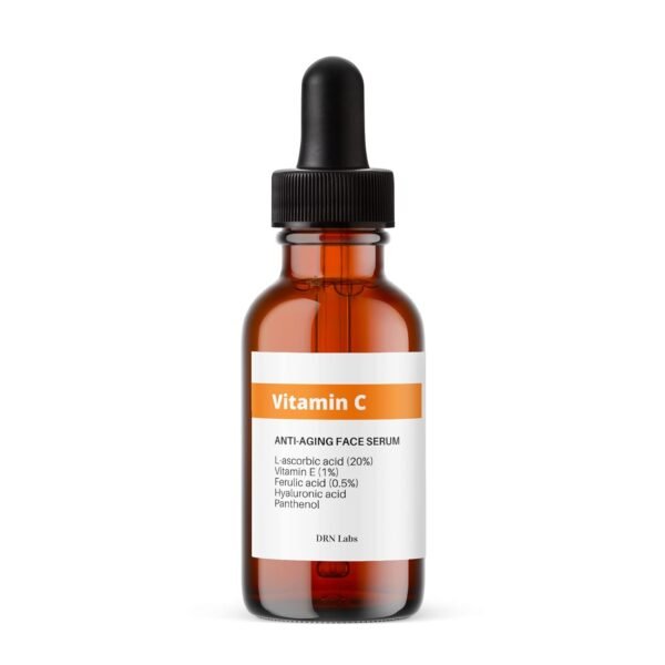 Vitamin C Serum with Vitamin E and Hyaluronic Acid with 20% L-Ascorbic Acid - Great for Hydration, Anti-Aging, Brightening and Reducing Appearnace of Wrinkles by DRN Labs. 1 Fl Oz - Image 2