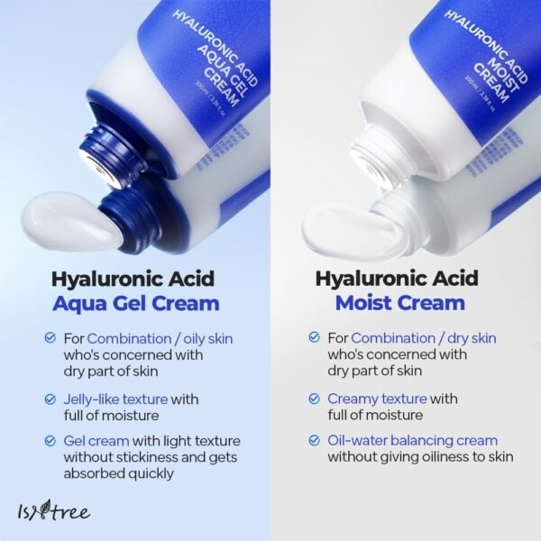 IsNtree Hyaluronic Acid Aqua Gel Cream 100ml, 3.38 fl.oz | Korean Skincare | Lightweight Hydrating Gel | Quick Absorbing Moisturizer - Image 10