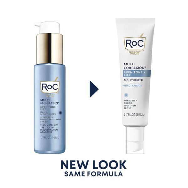 RoC Multi Correxion 5 in 1 Anti-Aging Daily Face Moisturizer with Broad Spectrum SPF 30 & Shea Butter, Skin Care Routine, (1.7 oz) with Night Cream Packette (Packaging May Vary) - Image 3