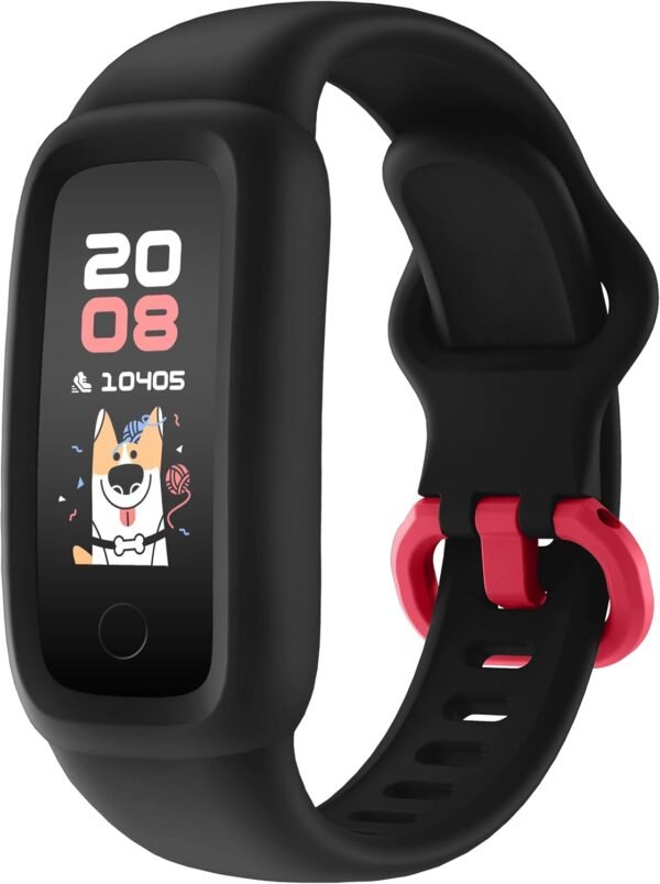 BIGGERFIVE Vigor 2 Kids Fitness Tracker Watch for Girls Boys Ages 5-12, IP68 Waterproof, Activity Tracker, Pedometer, Heart Rate Sleep Monitor, Calorie Step Counter Watch - Image 2
