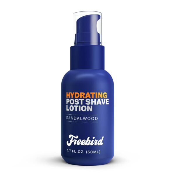 Freebird Post Shave Lotion for Men - 50mL Cooling Aftershave Gel with Natural Sandalwood Scent, Soothes, Moisturizes, and Protects Against Razor Burn, Dryness, Ideal for Sensitive Skin, Travel Size - Image 2